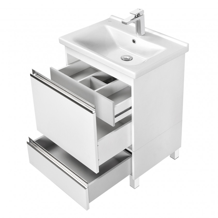 Тумба КАПРИ 60, подвесная, белая (под раковину МИРАНДА 60)