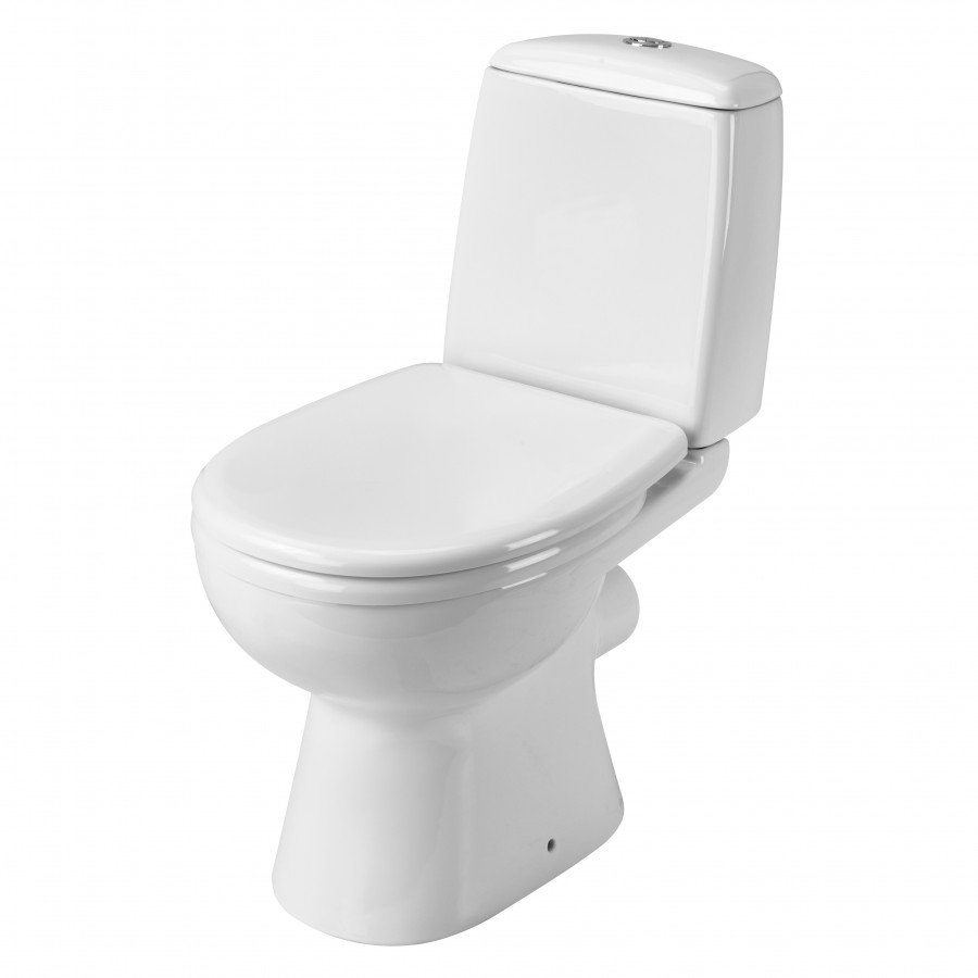 ЦЕЗАРЬ Унитаз-компакт, 2-режимная арматура (Oliveira), сиденье дюропласт Soft-close, САНТЕК