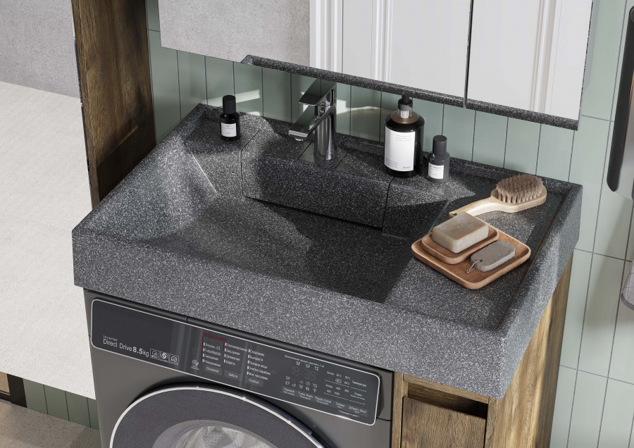 Раковина РЕЙН 80, графит