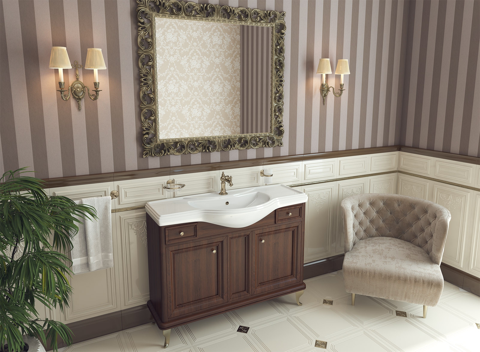 Раковина KIROVIT Классик 1200 мебельная белый (Вн Крв20) 4640021060957