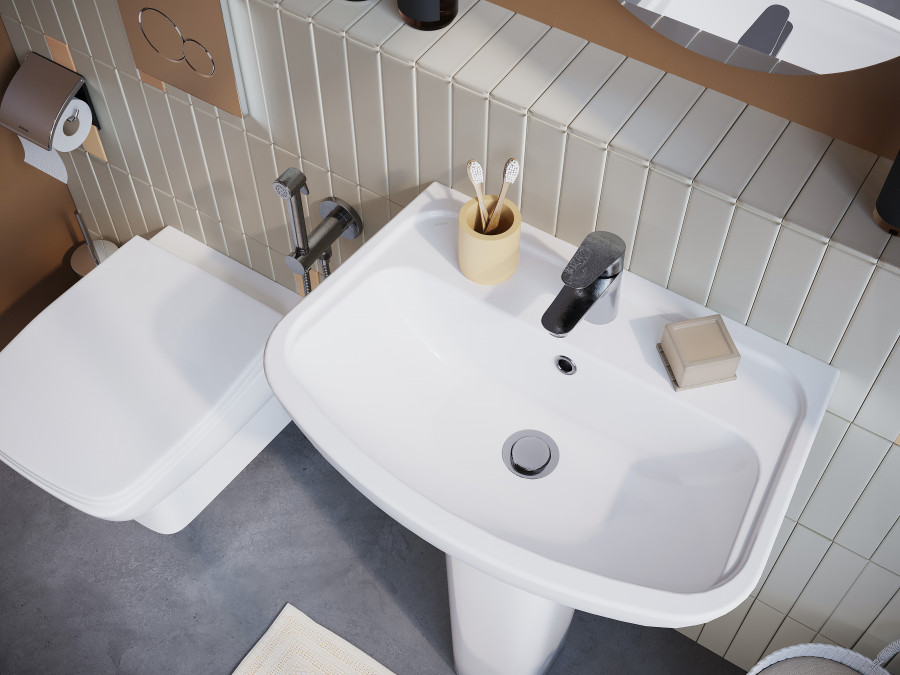 ЛОНГИ Умывальник 60см,белый,САНТЕК