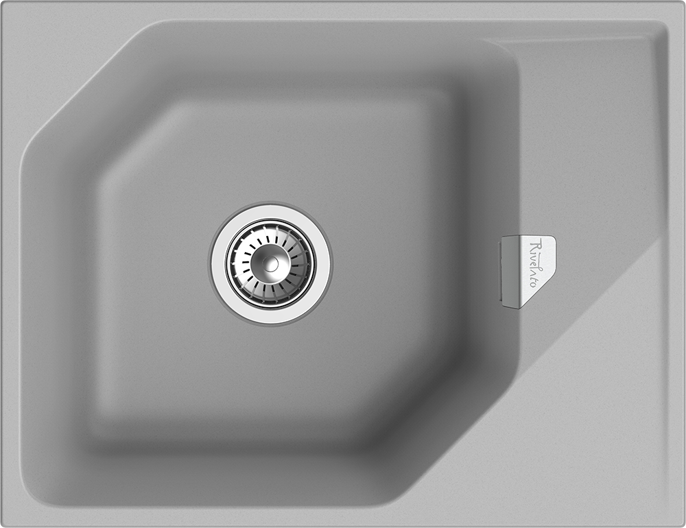 RIVELATO Мойка LOCUS 65  1-чаш 650*500 grigio metallizzato арт.