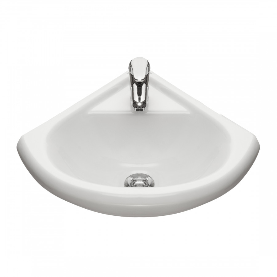 Умывальник угловой "Радиан" 40,5х37,4 см. с отв.1 сорт SANTERI