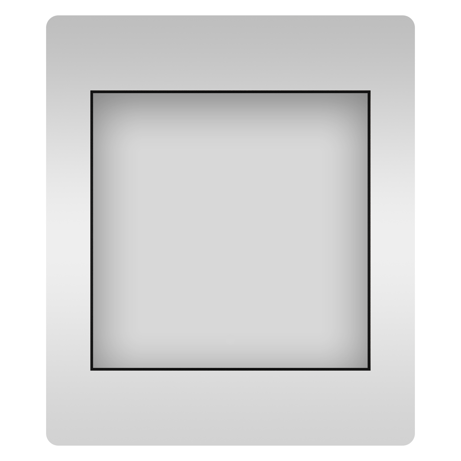 Квадратное зеркало, 60 см