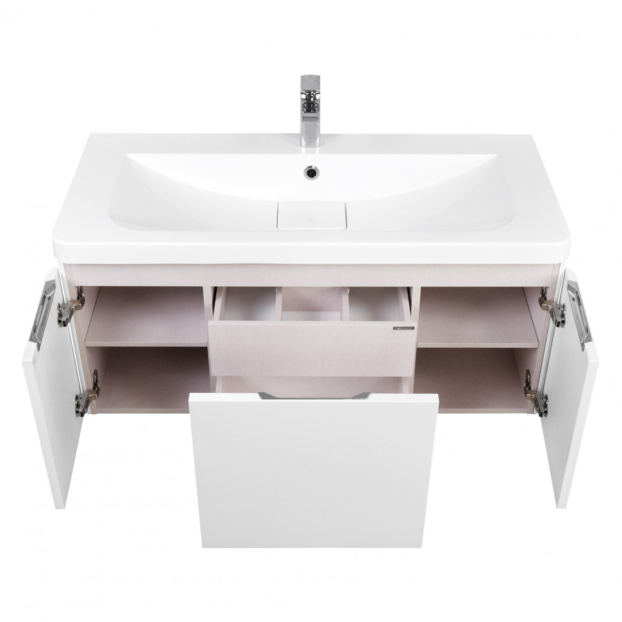 Тумба ШЕРИЛЛ 105, подвесная, белая (под раковину ШЕРИЛЛ 105)