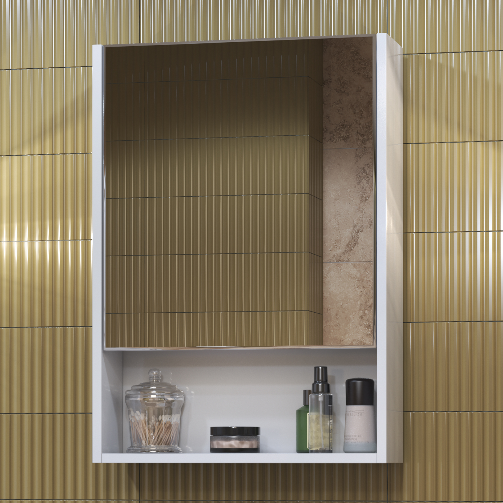 Зеркальный шкаф VIGO Urban 50 подвесной белый (zsh.URB.50)