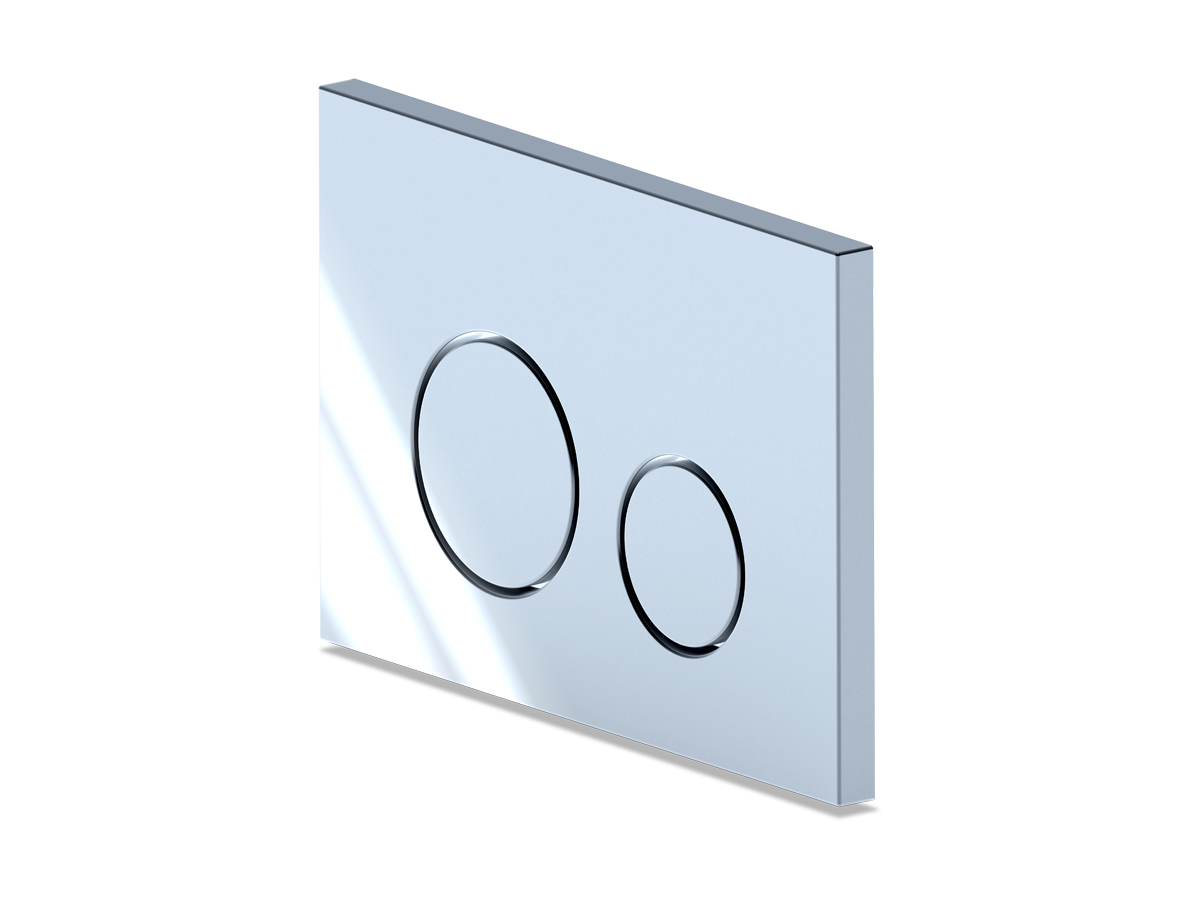 Клавиша для системы скрытой установки унитаза глянц. хром круглая, ANI PLAST