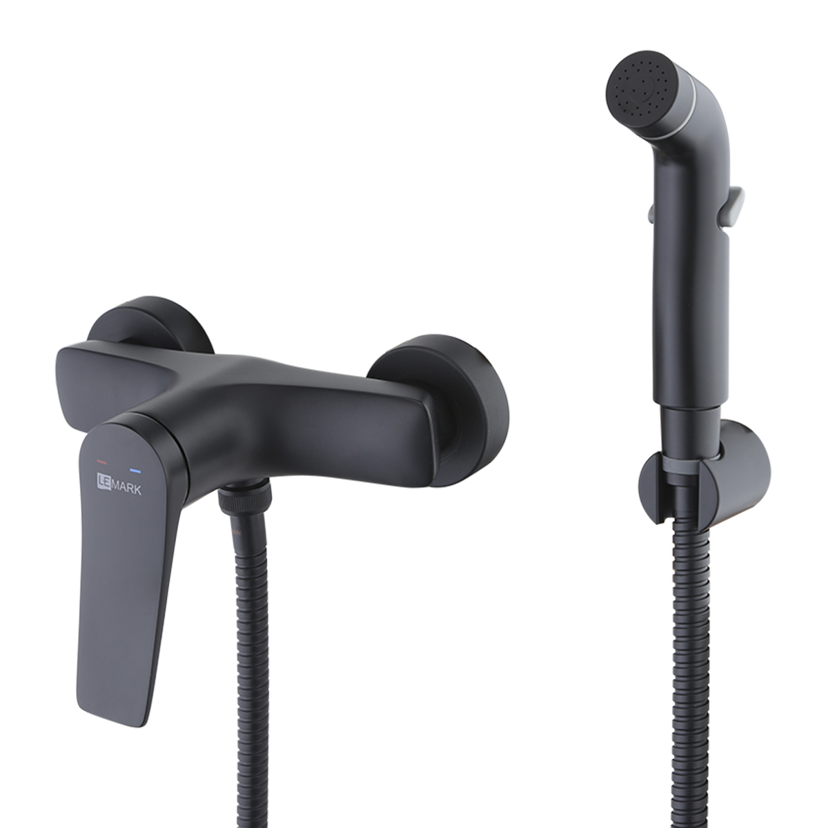 Bronx Смеситель для биде, без излива на стену гигиен.душ,р/ОД , черный, LM, LM3718BL