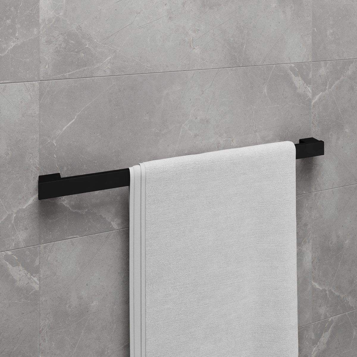 Полотенцедержатель SMOOTH LINE одинарный, черный