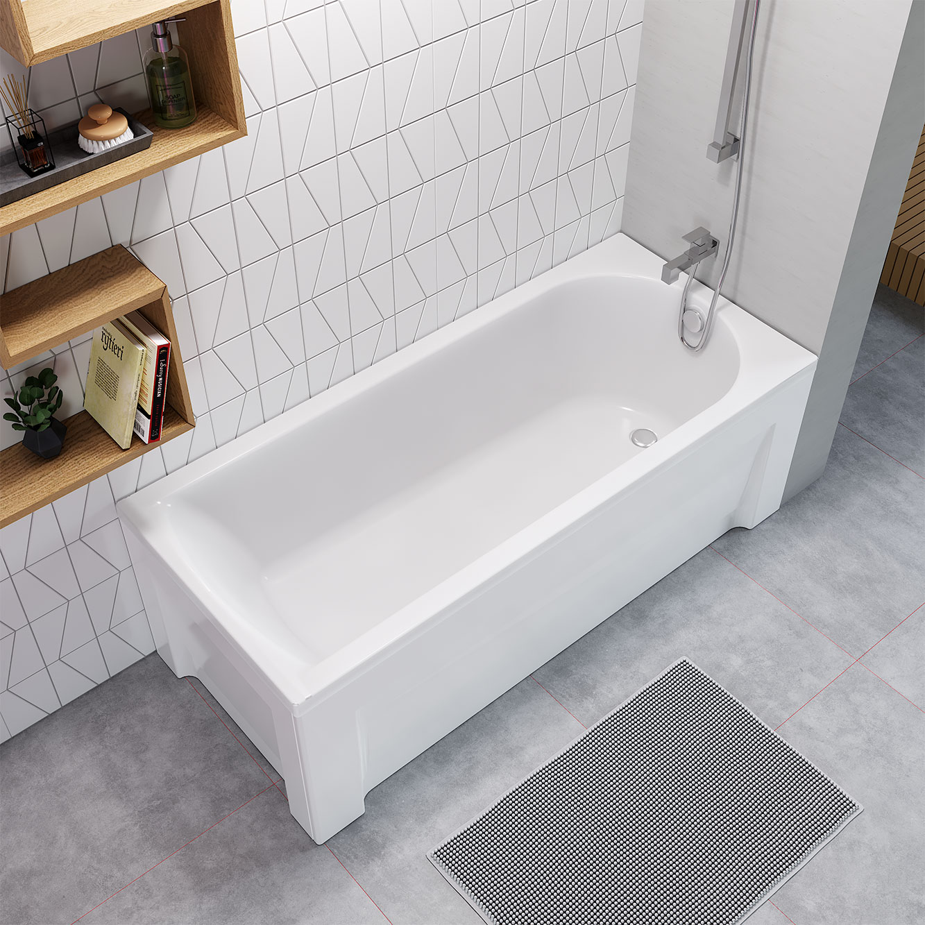 Ванна акриловая ALEX BAITLER MICHIGAN 170*70  белая 