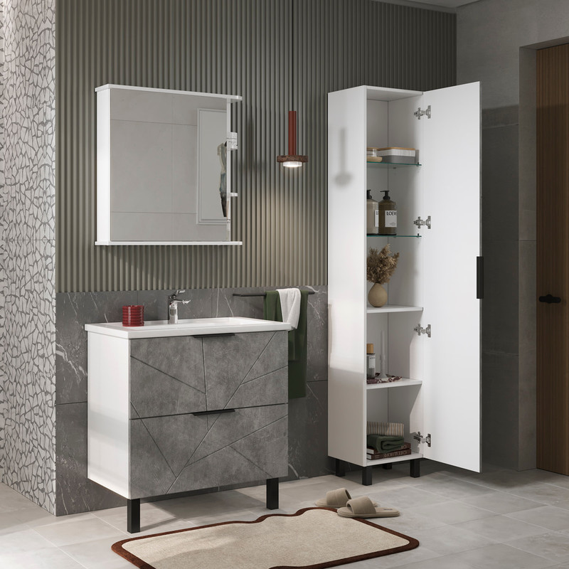 Пенал Твинг/Twing 40, напольный, бетон, VOLNA