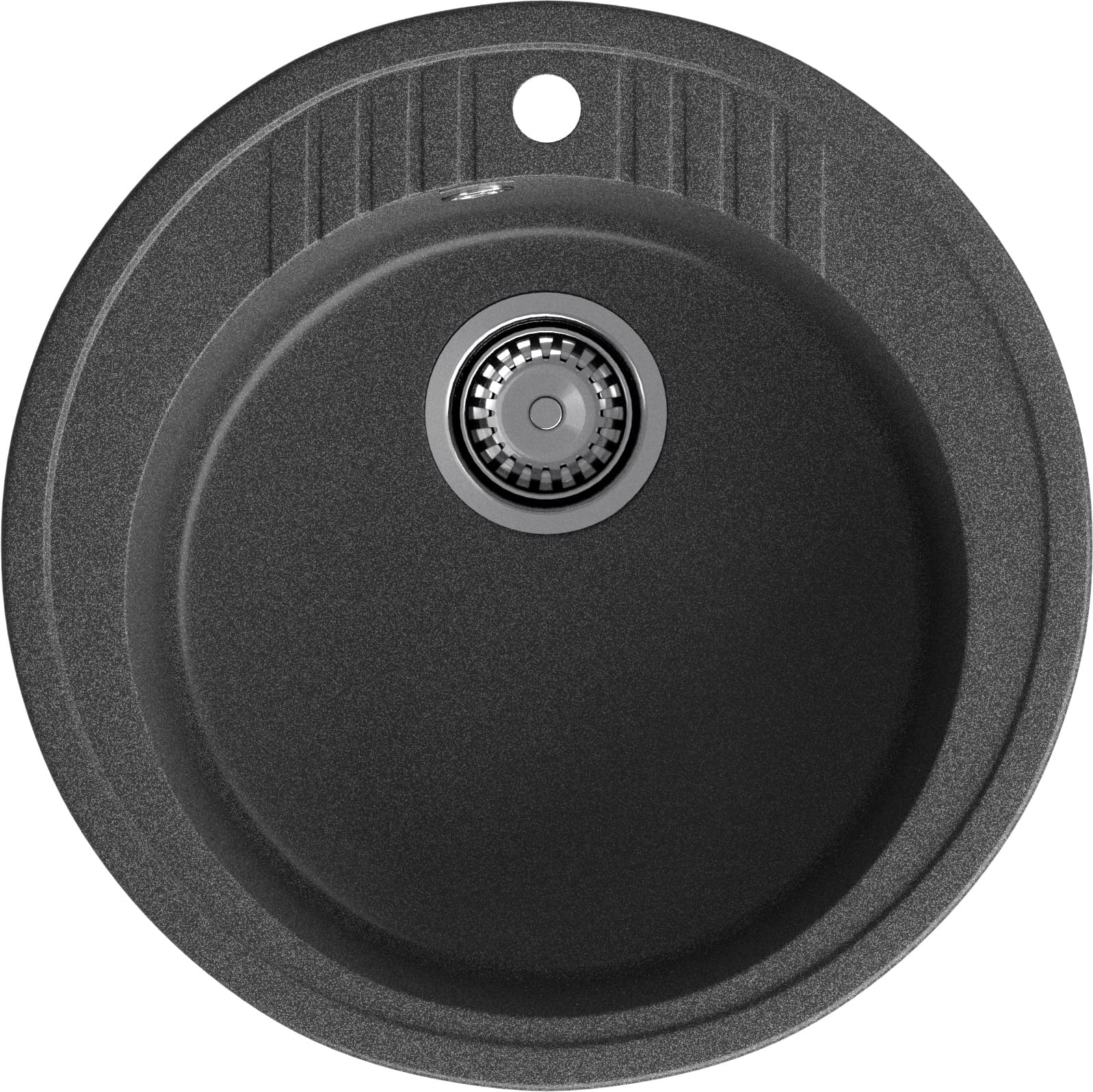 GRANFEST Мойка композит RONDO GF-R--520   D=520 мм графит арт.GF-