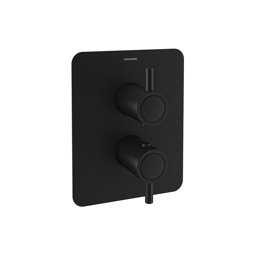 Встраиваемый термостатический смеситель для душа ODISEA 392421SNM матовый черный на  1 выход