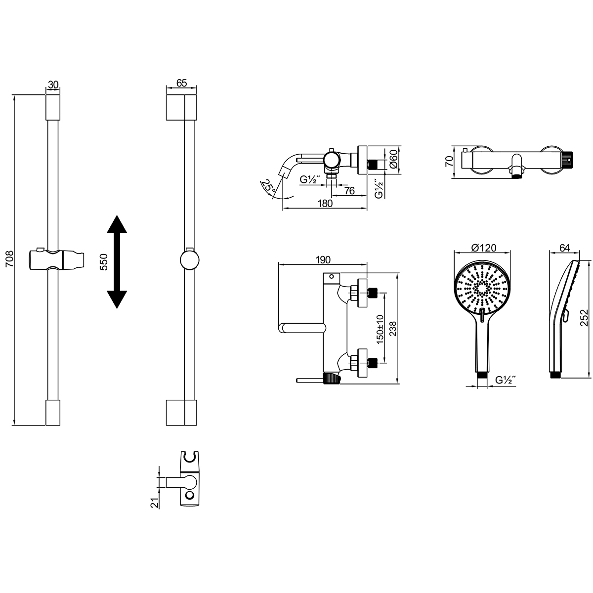 Смеситель Beluga LMF-8022B-GM для ванны