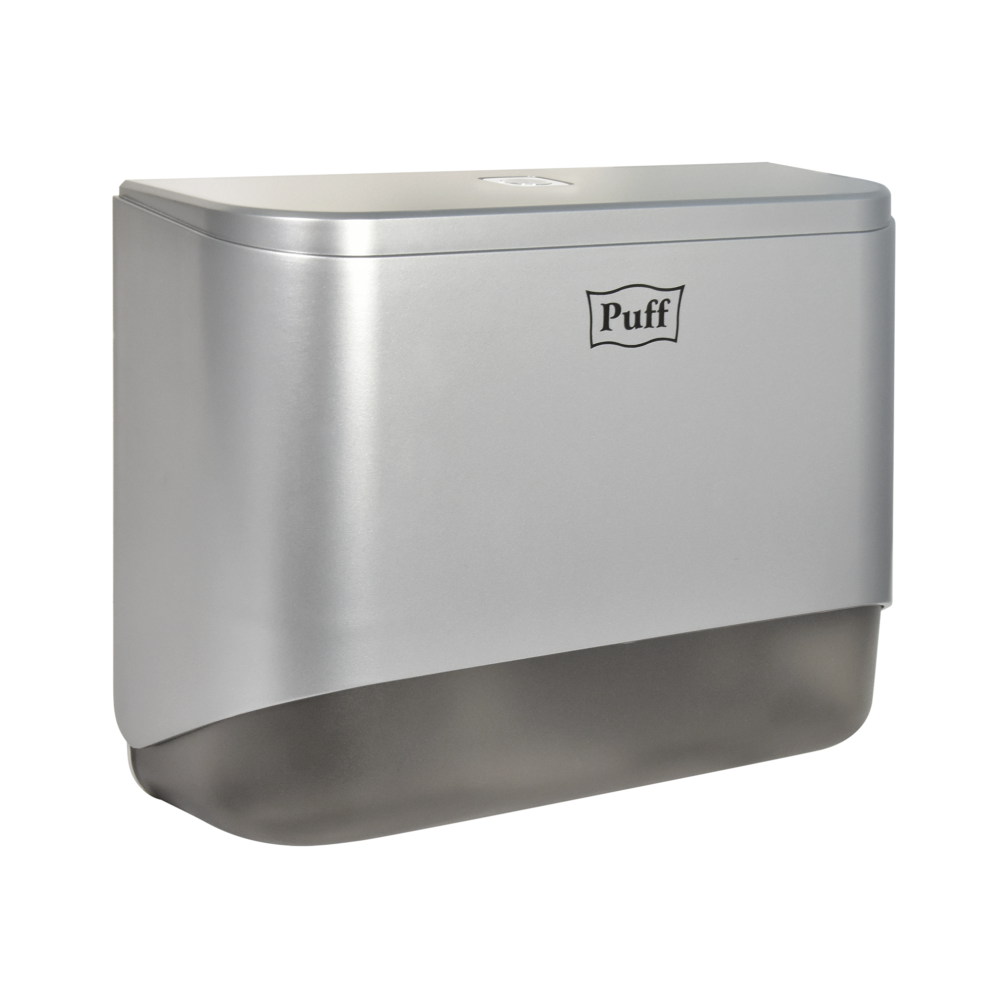 Диспенсер бумажных полотенец Puff-5140S, хром, с замком, ABS-пластик