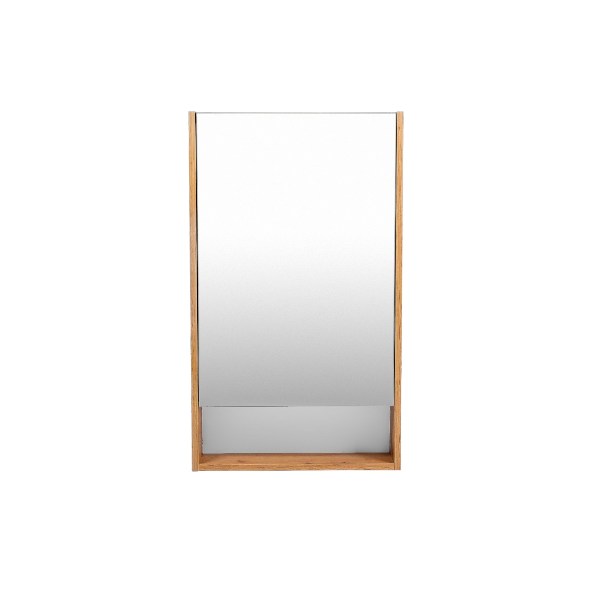 Зеркальный шкаф VIANT МАЛЬТА 50 подвесной белый/дуб вотан (VMAL50-ZSH)