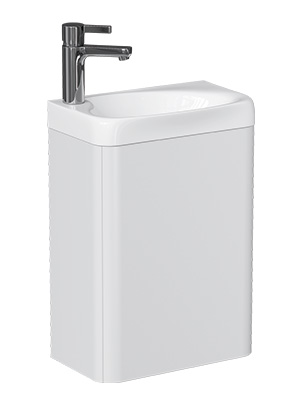 Тумба под раковину VELVEX Bio maxi 400-1-0 (Bio) навесная белый глянец