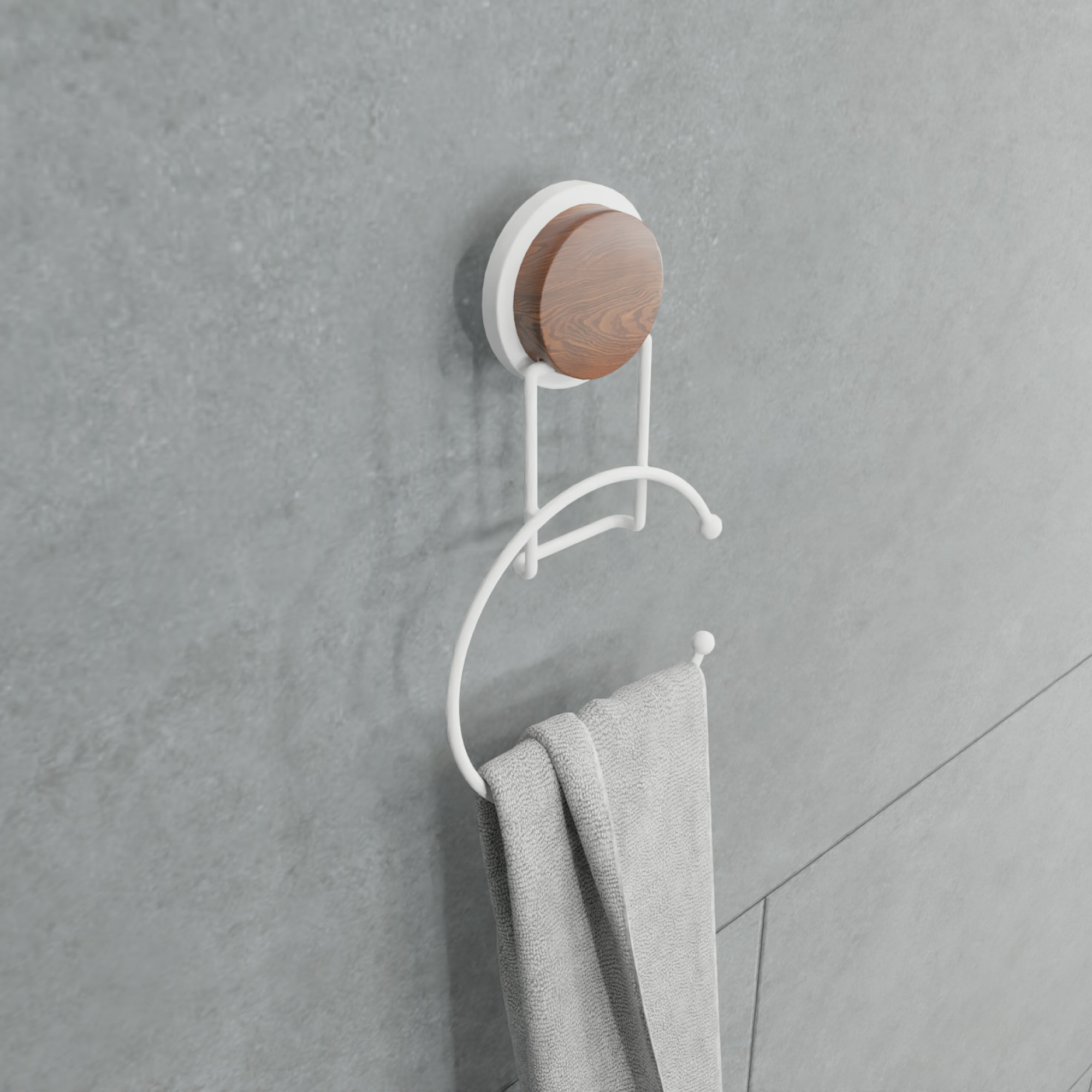 Полотенцедержатель кольцо FIXSEN Magic White (FX-47011)