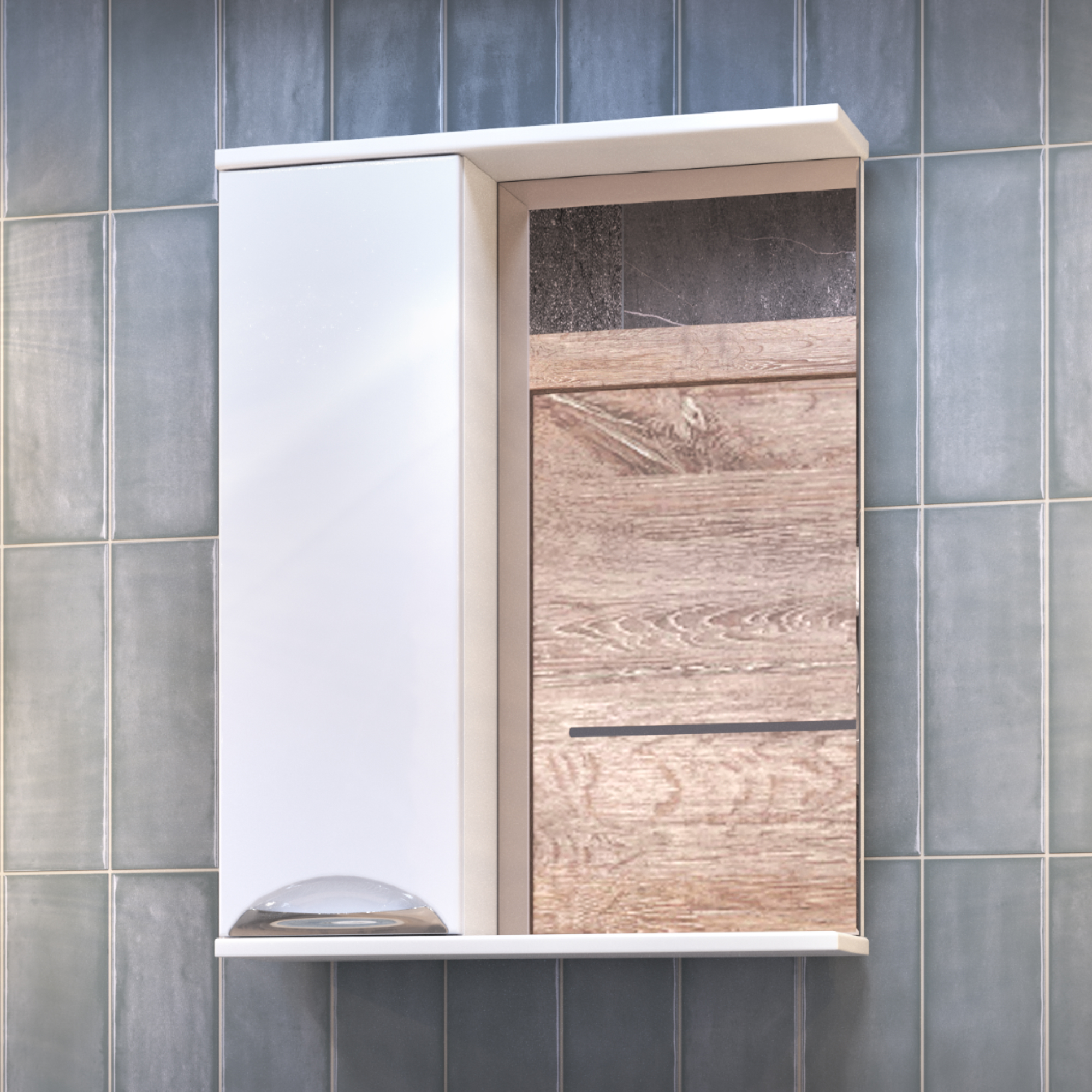 Зеркало со шкафом VIGO Callao 60 подвесное белый (z.CAL.60.L)