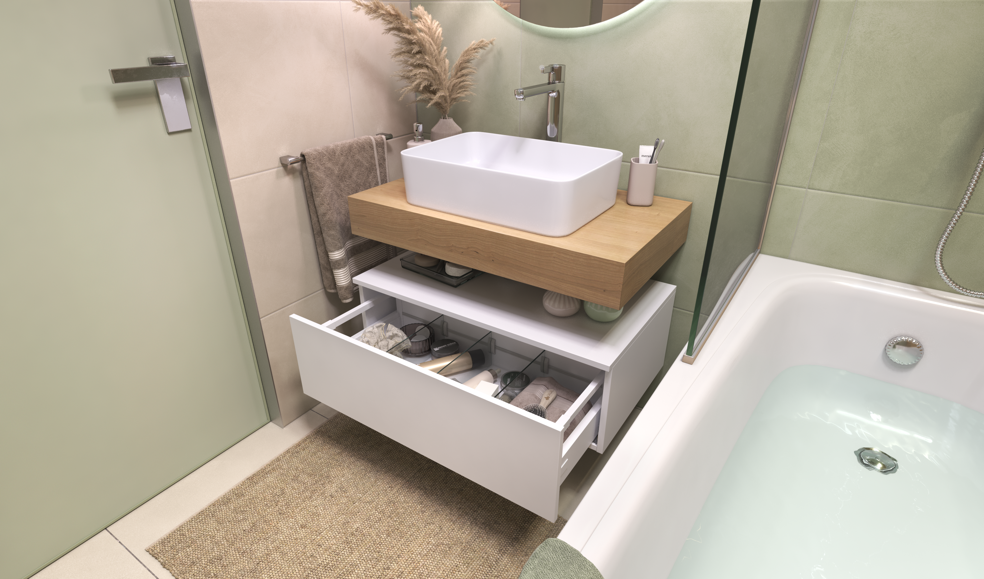 Столешница VELVEX Unit 80 дуб французский