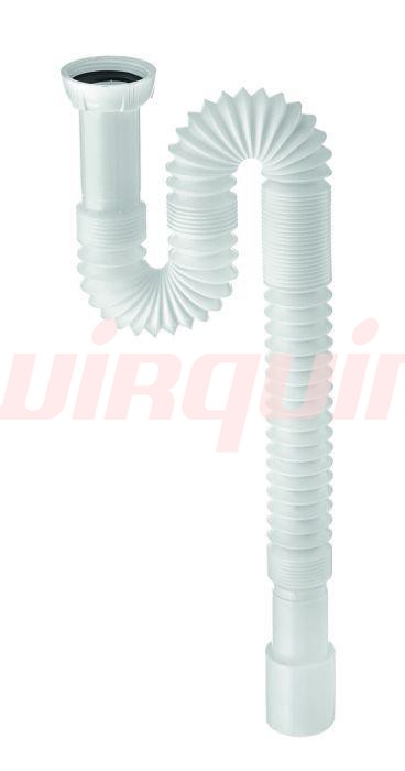 Сифон гофрированный без выпуска 1 ¼ х 32/40 мм  L800 мм, WIRQUIN