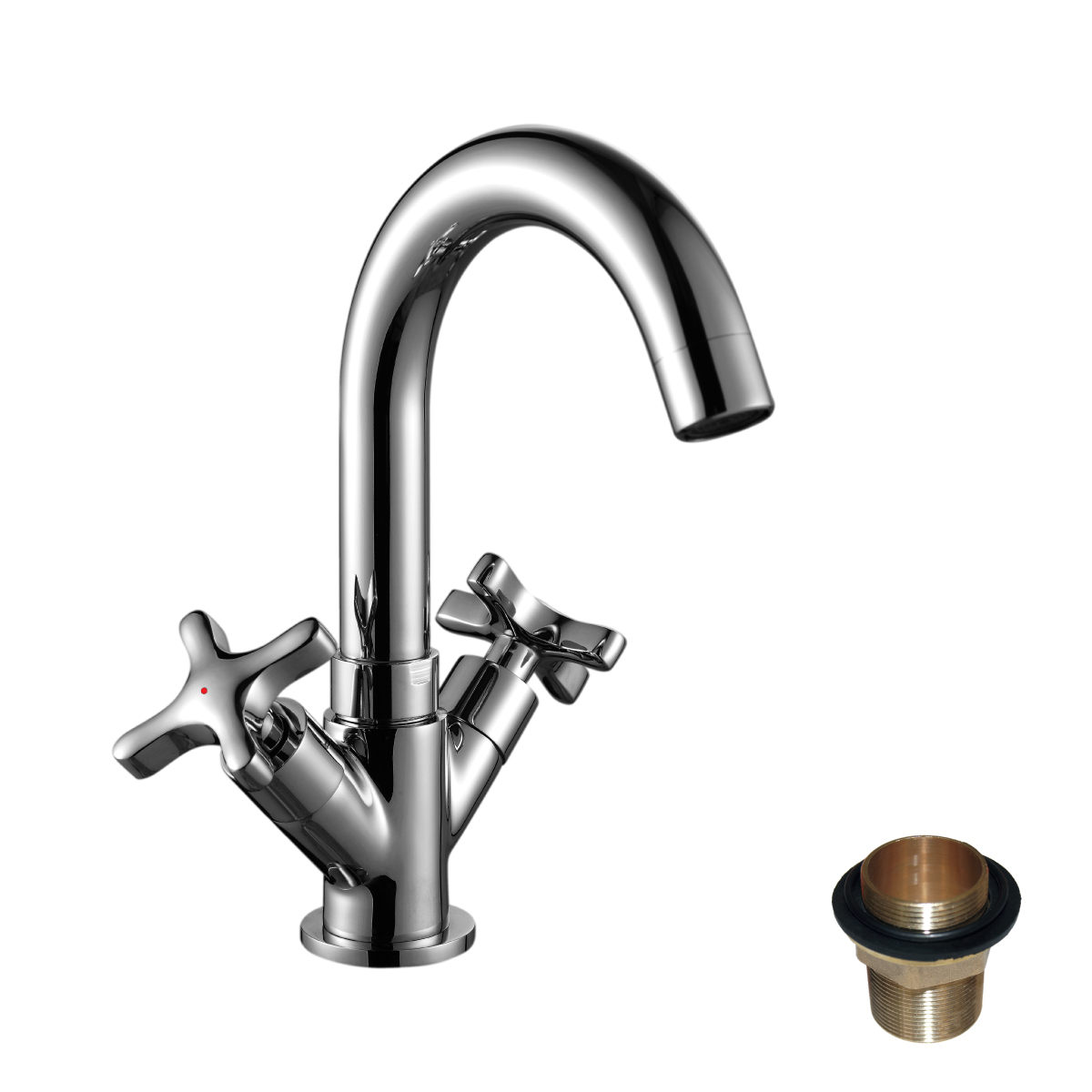 RS39 Смеситель для кухни, выс.пов.излив 126мм, р/ОД, хром, ROS, RS39-62U