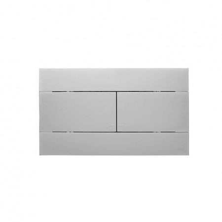 659046 Панель механ. двойная SLIM, пластик, хром матовый, OLI