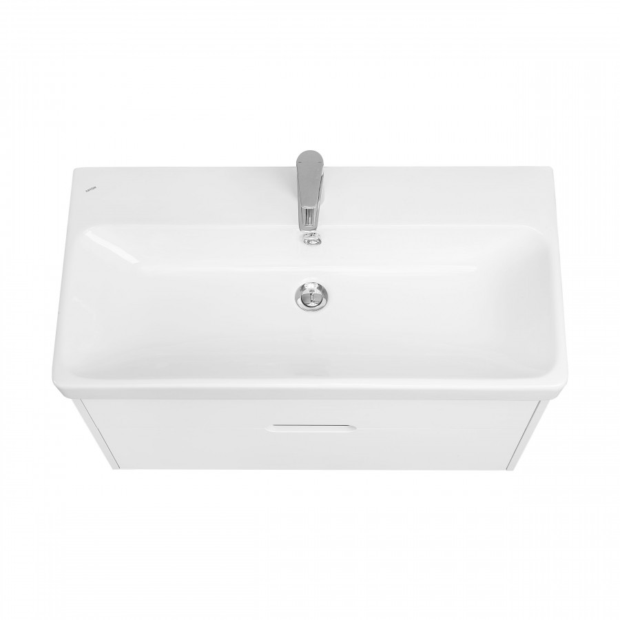 Тумба ОЛИВИЯ 90, подвесная, 2 ящ., белая матовая (под раковину АДРИАНА 90)