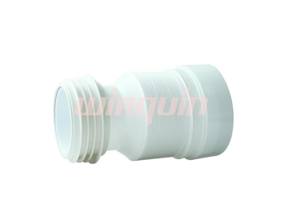 Слив для унитаза гофрированный L 220-520 мм., D 110 мм., VIRPLAST