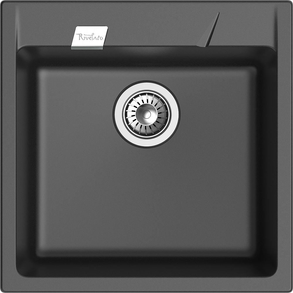 RIVELATO Мойка RAUM 50  1-чаша 500*510мм antracite арт.