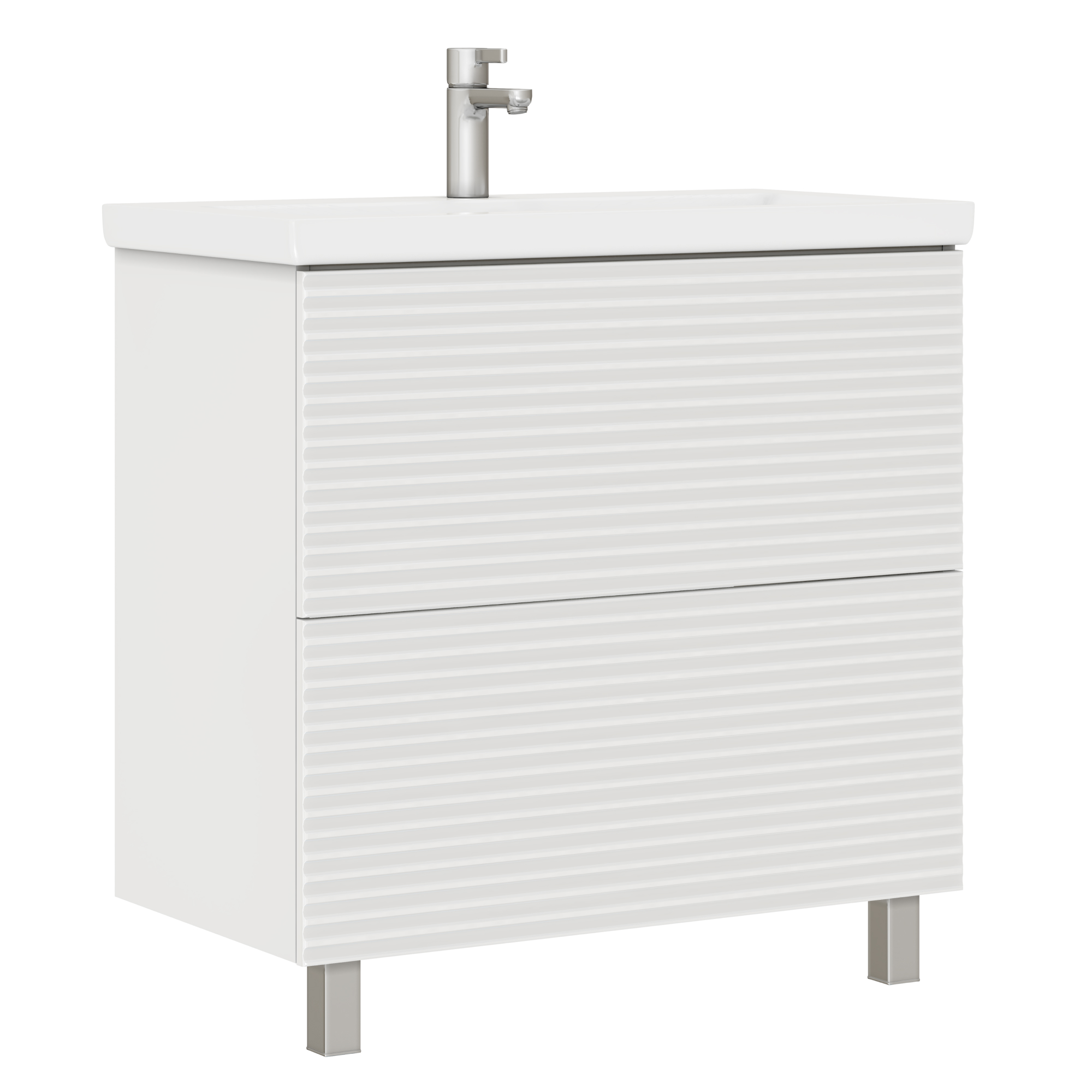 Тумба под раковину VIGO Otti 800-0-2 напольная белый (tn.OTT.COM.80.2Y)