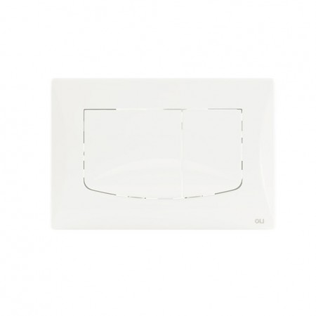 638501 Панель механ. двойная RIVER DUAL, пластик, белый, OLI
