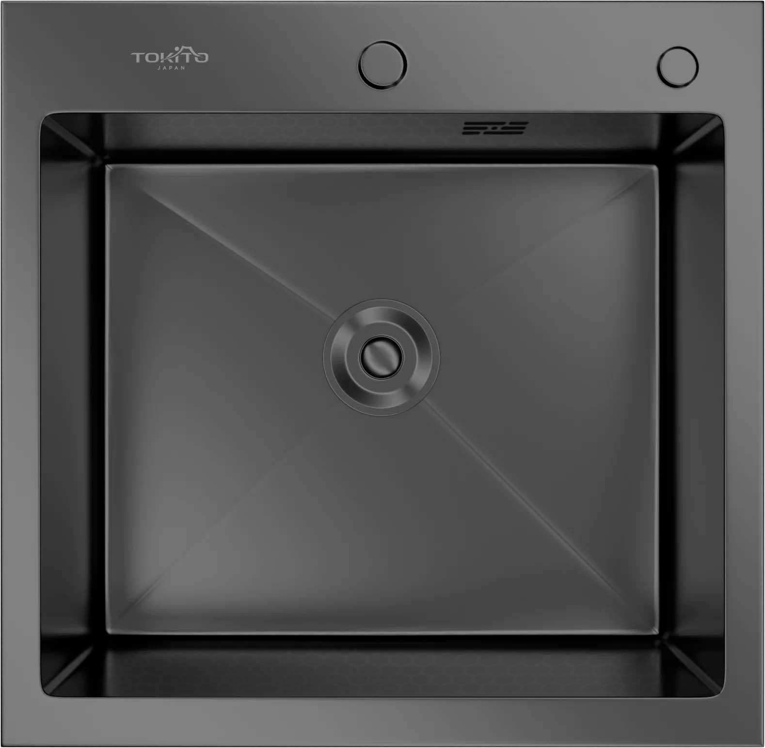 Кухонная мойка TOKITO OKA врезная 50х50 см графит (TOK-OKA-5050-GF)