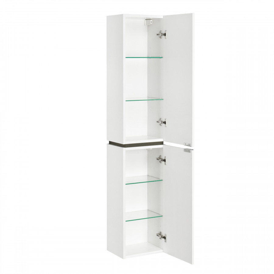 Шкаф-колонна СКАЙ 30, подвесная, правая, белая