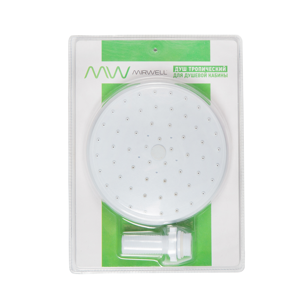 MIRWELL Душ верхний без подсветки 150мм, в блистере