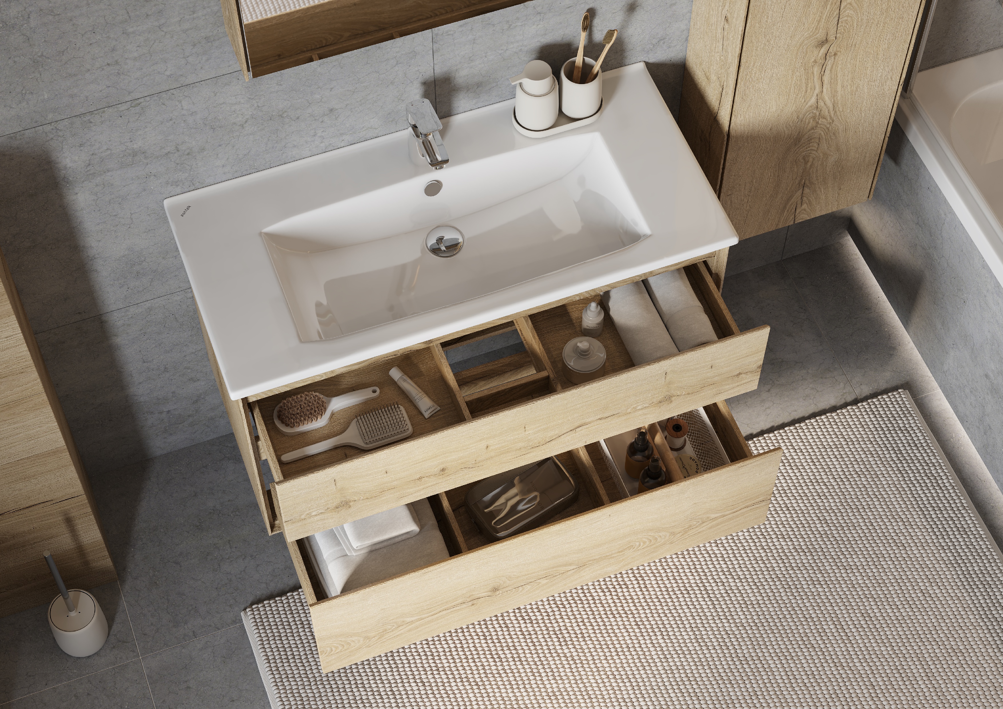 Раковина SANTEK Элина 100 мебельная белый (WH501627)