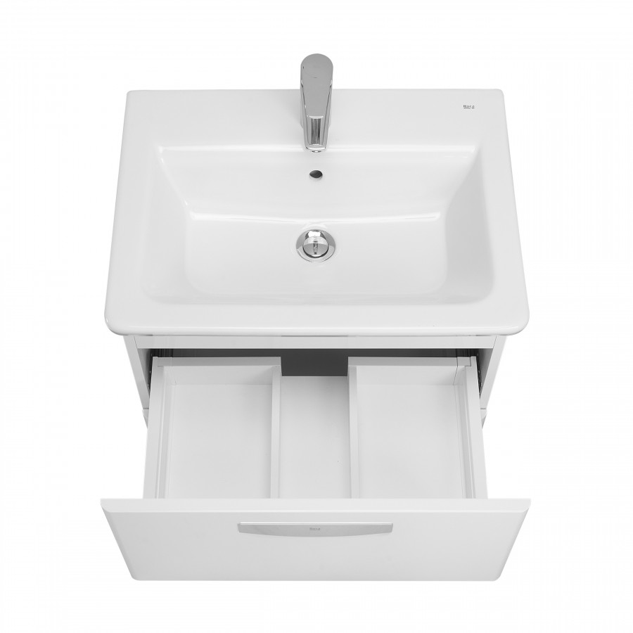 GAP Тумба под раковину GAP 60, белый глянец, ROCA