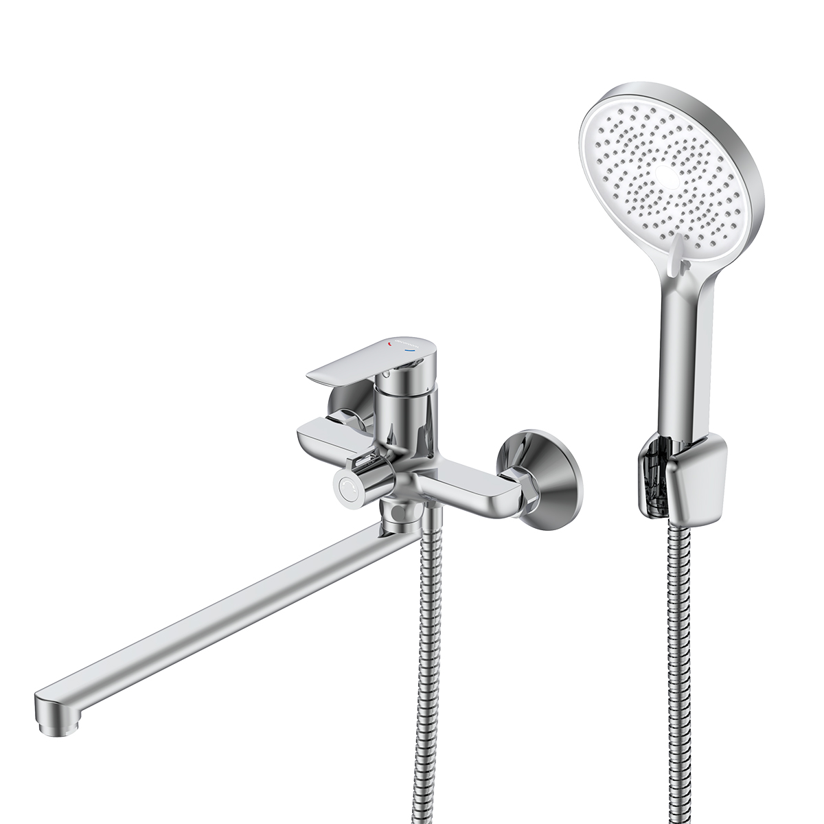 Смеситель DECOROOM DR27043 универсальный с поворотным изливом
