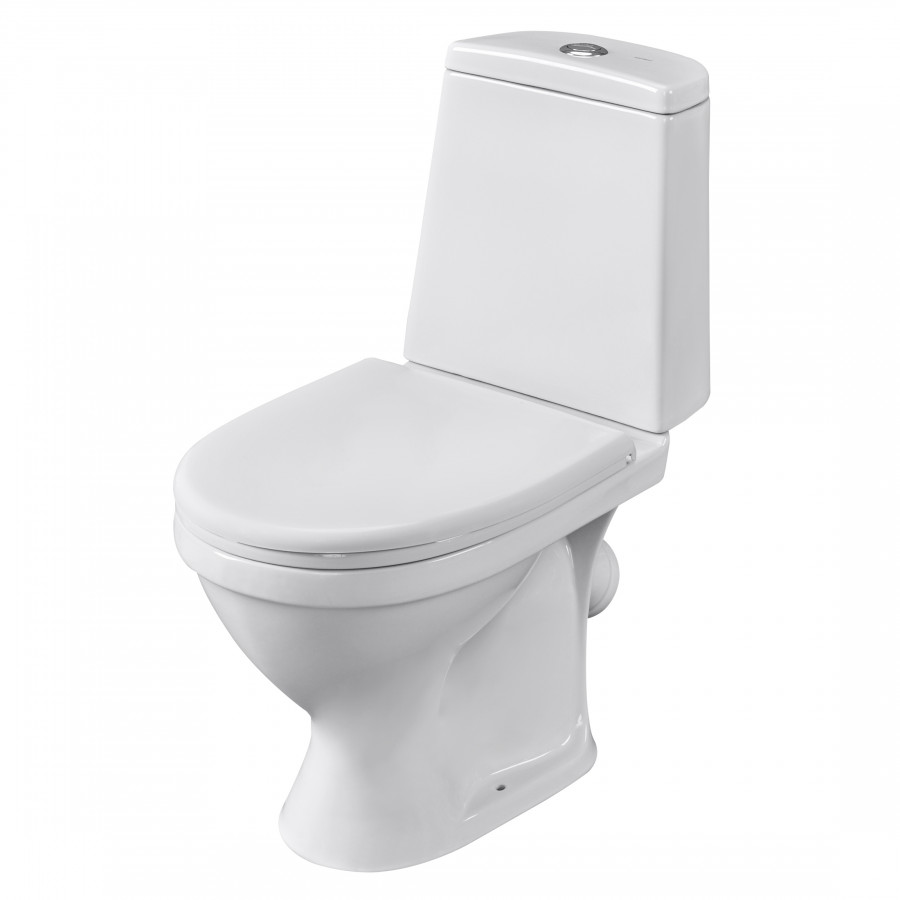 Унитаз-компакт Прайм (комфорт) (сид. полипр.с S-C, арм.2-х реж. Псков), белый SANTERI