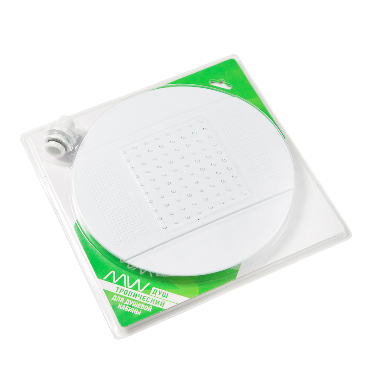 MIRWELL Душ верхний без подсветки 250мм белый, в блистере