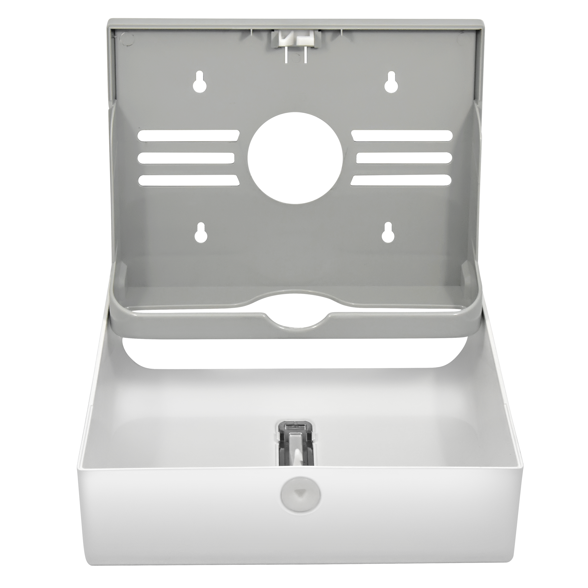 Диспенсер бумажных полотенец Puff-5130, белый, с замком, ABS-пластик