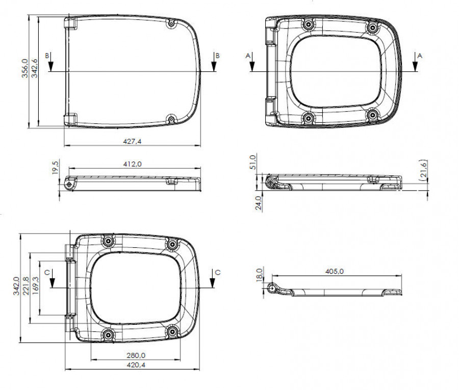 НЕО Сиденье для унитаза дюропл. САНТЕК
