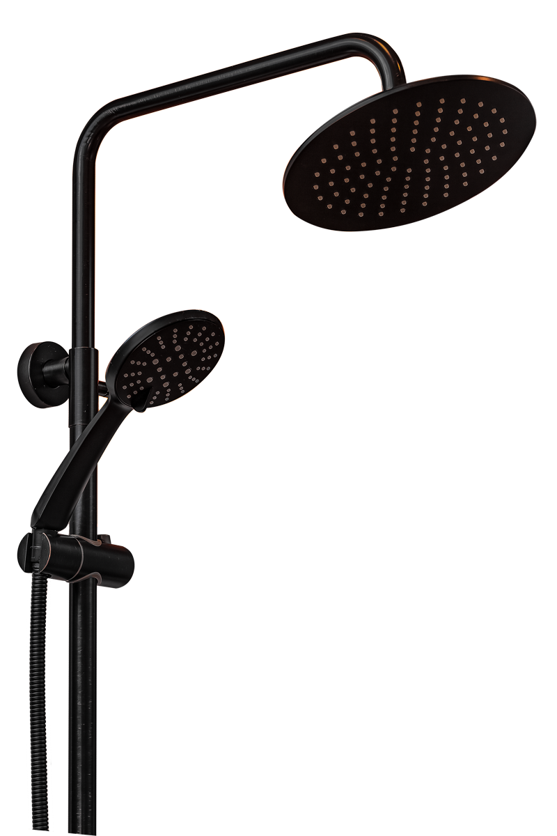Душевая система ПСМ-ПРОФСАН STEEL PSM-301-8 тип См-ВДшОРНТрА Черный-бронза