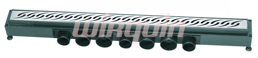 Душевой лоток Venisio, 900 мм.,решетка нерж. сталь.,гидрозатвор 50мм., слив 84л/мин., WIRQUIN