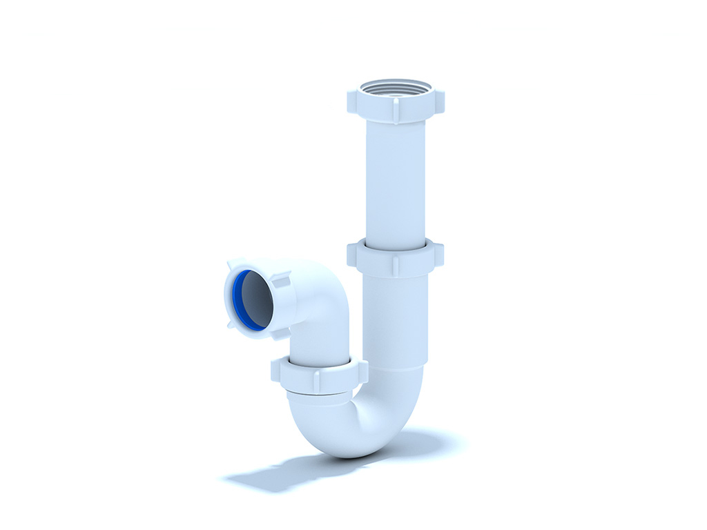 Сифон для мойки АНИ Пласт D0120 1 1/2 дюйма 40 прямоточный без выпуска