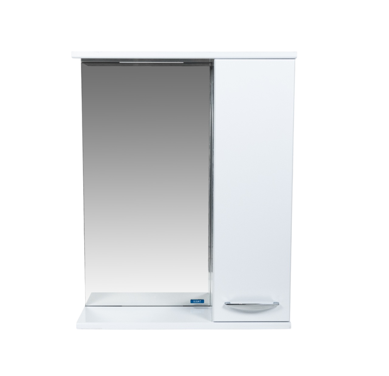 Зеркало со шкафом VIANT ПРАГА 55 подвесное белый (VPRA55-ZSHR)