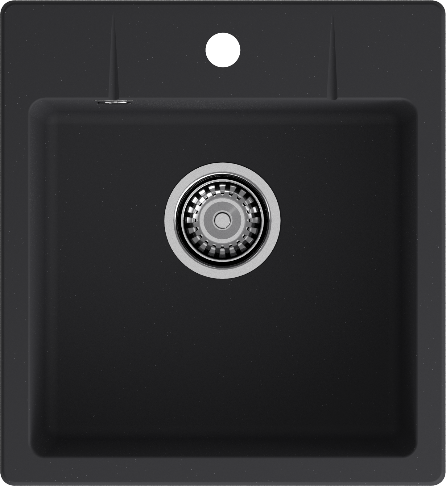 GRANFEST Мойка URBAN 245  1-чаша 450*490мм черный арт.GF-UR-