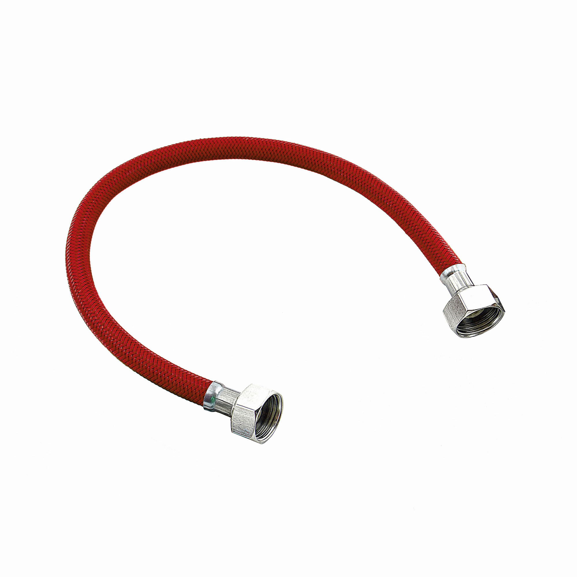 Гибкая подводка для воды,1/2 ʺ,нейлон,красная,ГГ,1200мм.