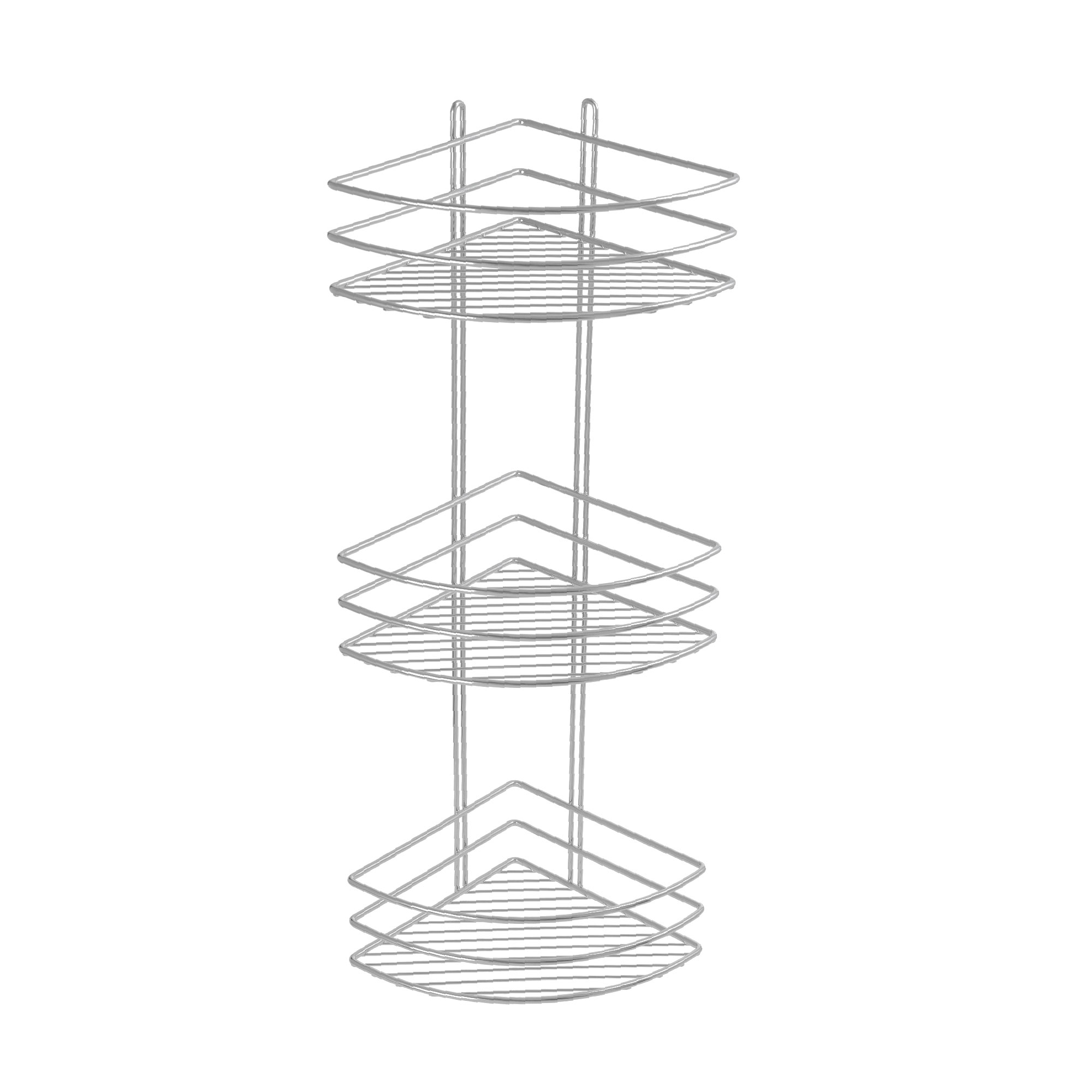 Полка угловая трехэтажная серый Fixsen FX-710-3