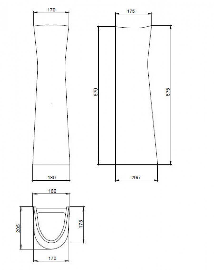 Пьедестал Воротынский, крап на белом SANTERI